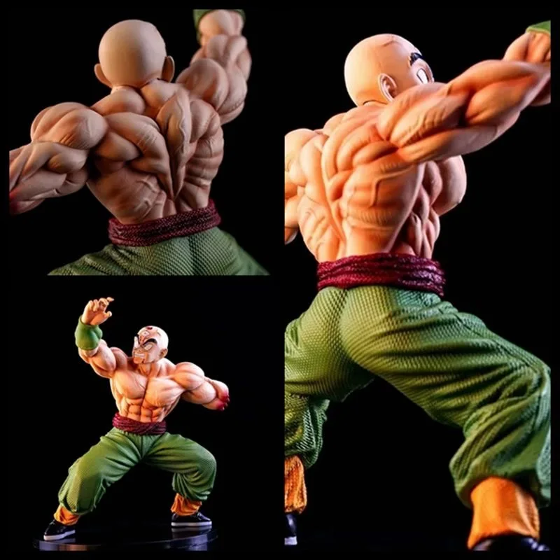 24 cm/9.4in Anime Dragon Ball Figuur Gebroken arm letsel Tien Shinhan Actiefiguren Pvc Standbeeld Collection Model Speelgoed geschenken