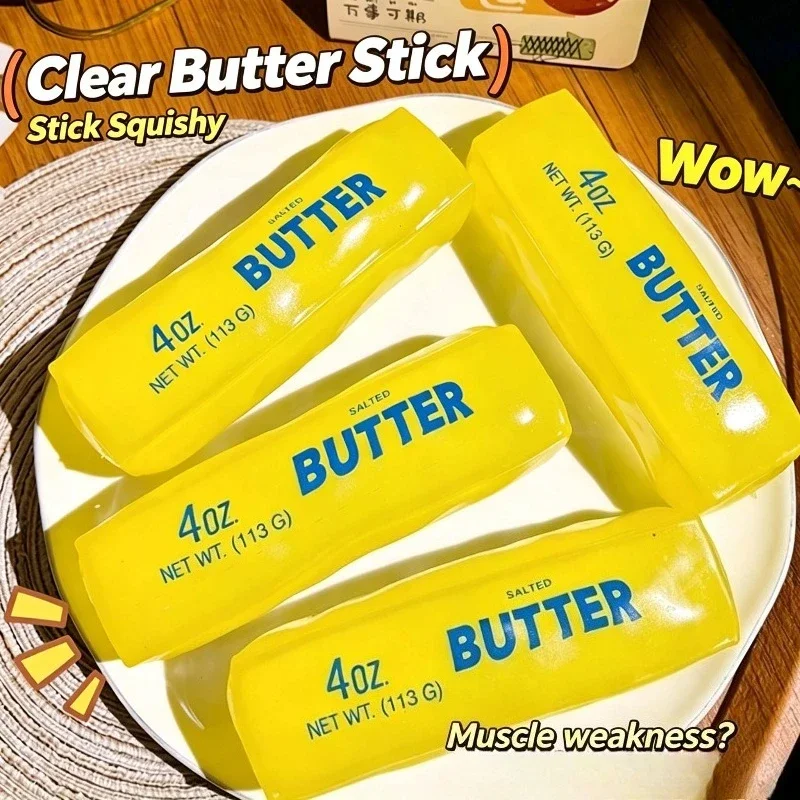 Kokosnussöl-Käsebutter-Stick, Quetschbare Blindbox, Formbarer Stressball, Butter-Käse-Riegel, Quetsch-Fidget-Spielzeug, Dekompressions-Entlüftungsspielzeug – Detail 6