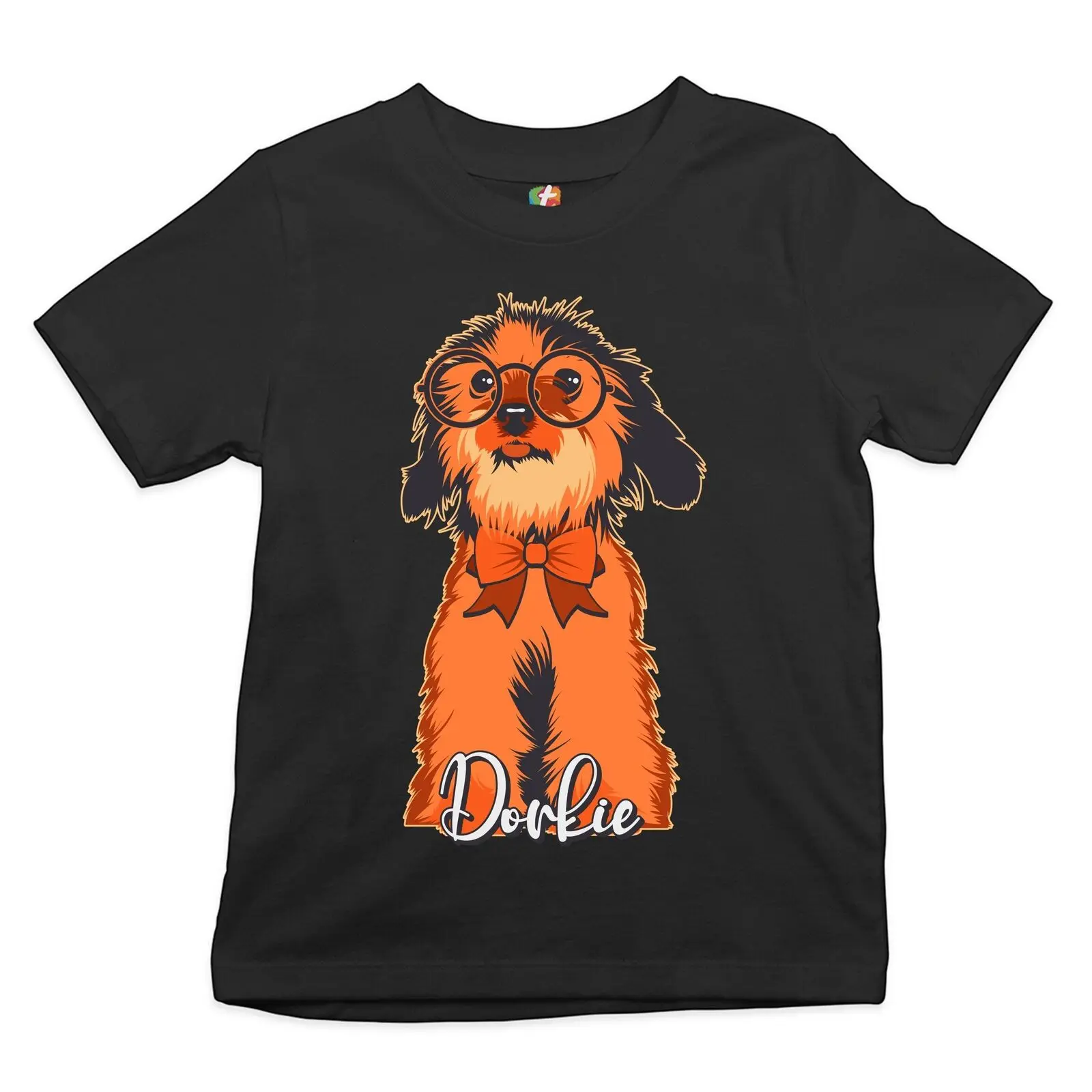 Adorable Dorkie in Glasses Youth T-shirt I Love My Pet Toy Dog Owner Kids