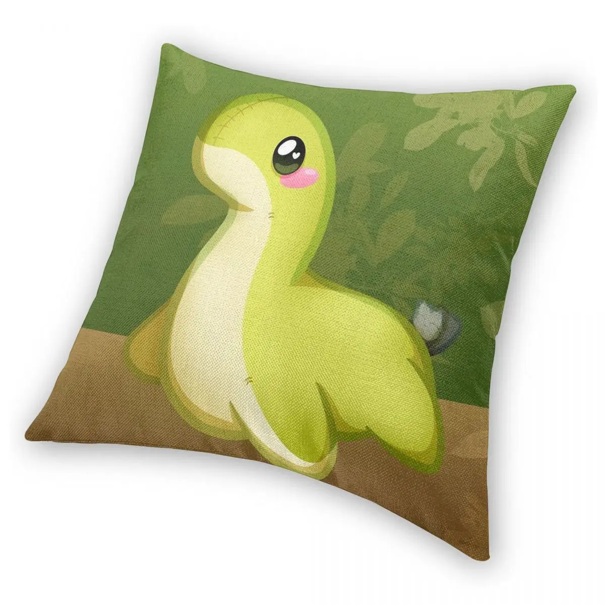 وسادة مربعة مزخرفة مع سحاب لوسادة السرير ، بوليستر كتان ونمط مخملي ، غطاء وسادة Nessie ، قمة الأسوار #4