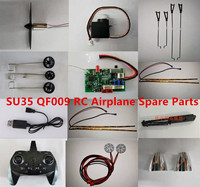 SU35 QF009 RC Airplane Spare Parts motor propeller Landing gear Light bar Receiver servo charger Pull rod Battery cover remote