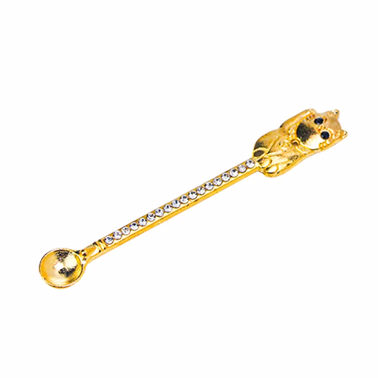 Cat Style Scoop Wand 82mm Mini Diamond  Shovel Tools Mini Oil Spoon Kitchen Compact Measuring Tool