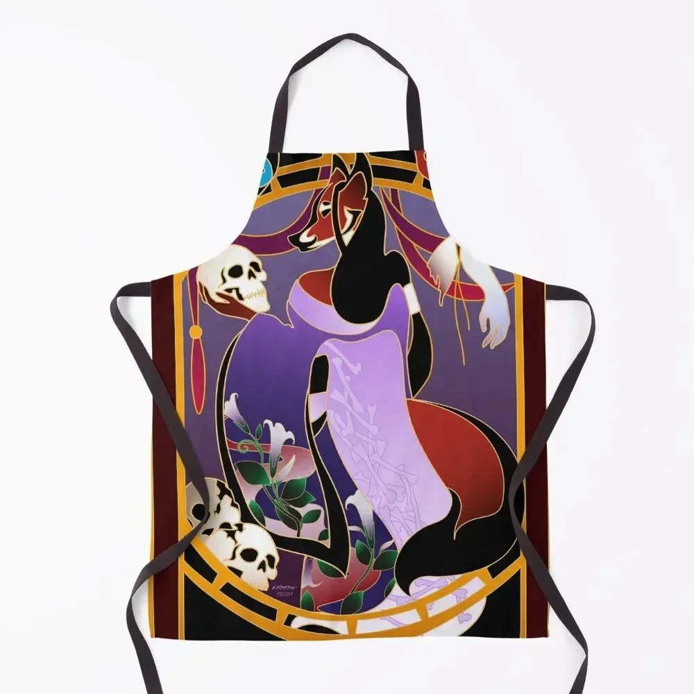 

Tarot: Nogitsune Apron Waiter Uniforms Kitchen Chef Kitchen Women Customizable Woman Apron