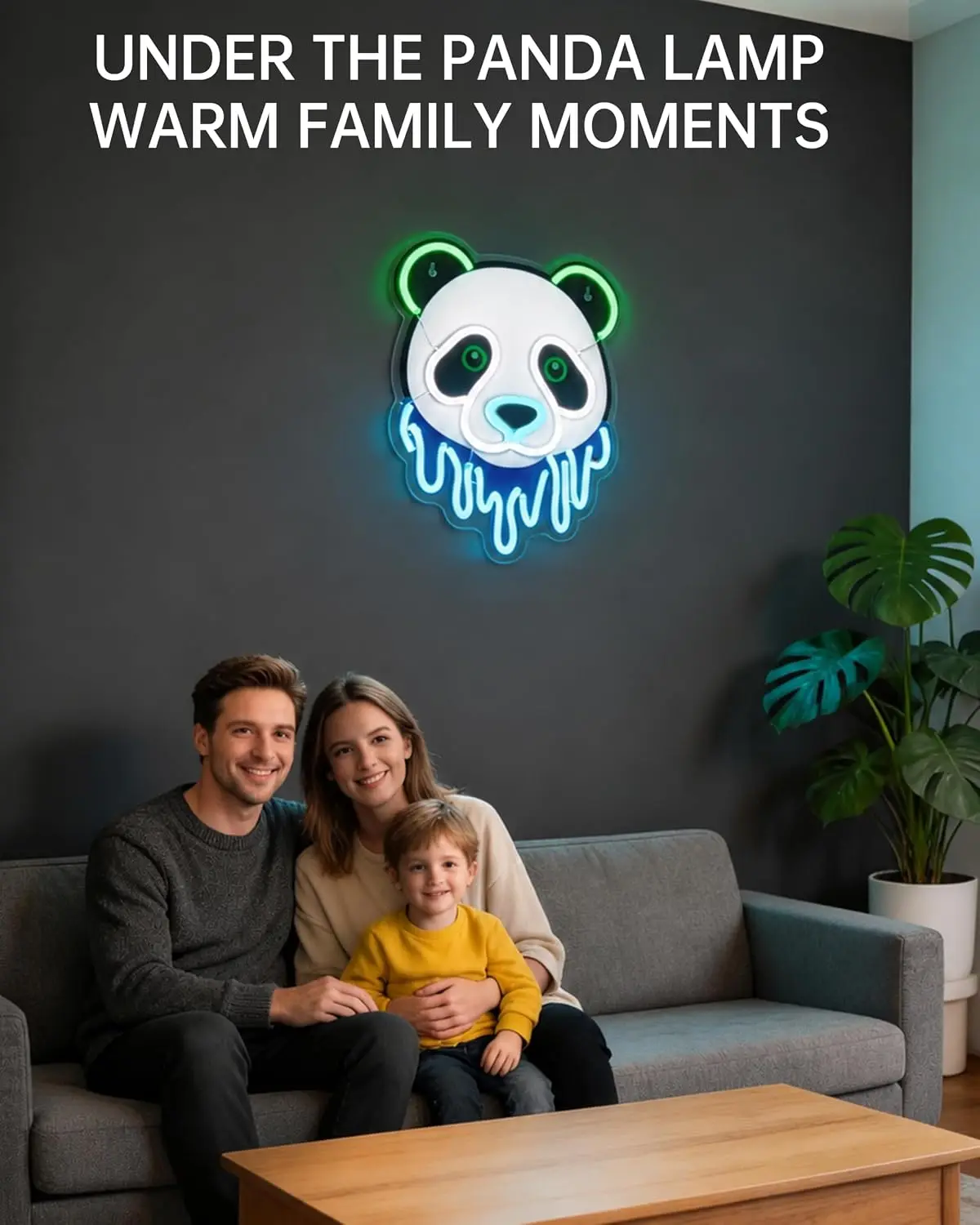 Panda LED Neon Sign USB Neon Light Aesthetic Wall Lamp For Bedroom Game Room Bar Man Cave Zoo Themed Party Home Wall Decor Gift