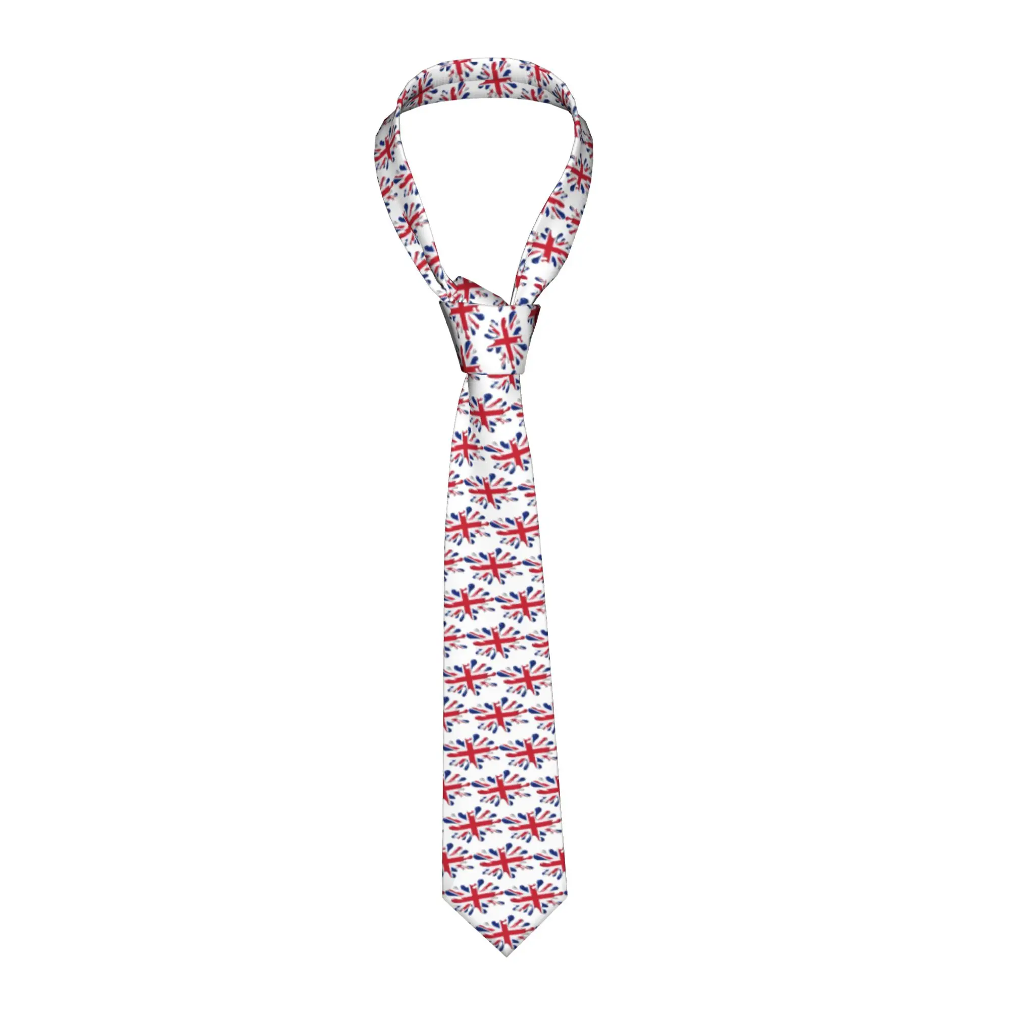 Classic Union Jack British Flag Neckties for Men Silk  Business Tie
