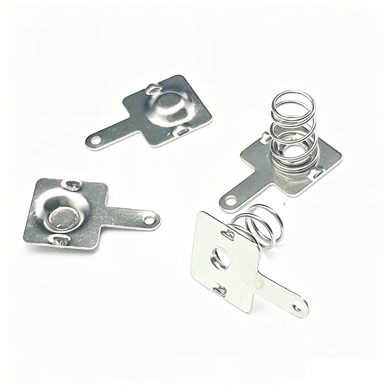 NO.7 AAA 7-Cell Battery Holder with Positive and Negative Electrode Contact Spring Set, Three-Piece Assembly
