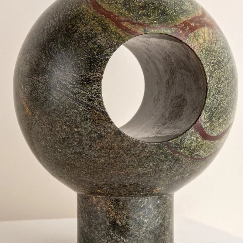 

100% Natural Marble Mid-Century Wabi-Sabi Table Lamp for Villa Bedroom