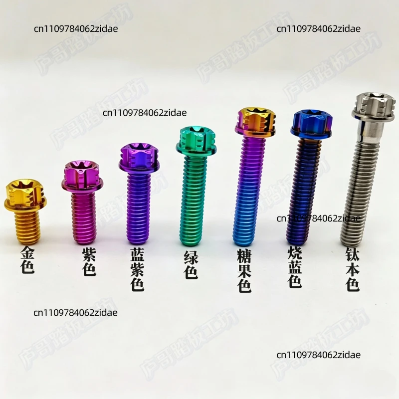 For Titanium Alloy Mirror Hole Plug Screw Various Colors Styles for SYM JET SL Scooter
