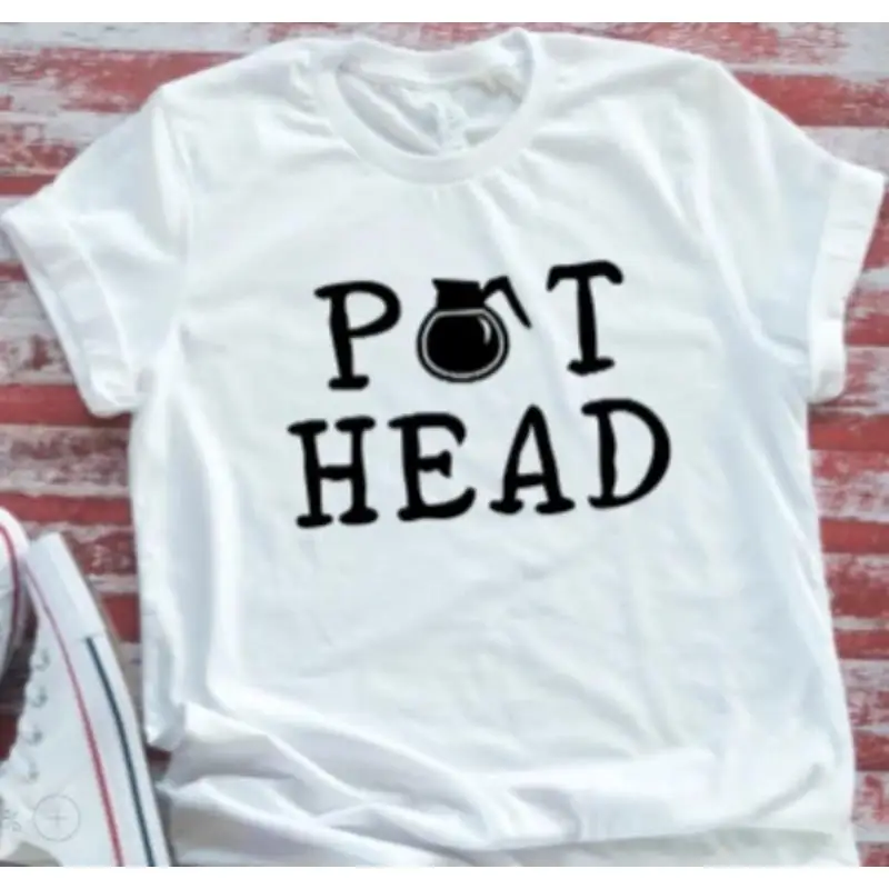 

Белая футболка Pot Head Coffee
