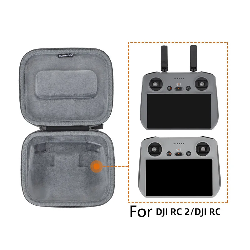 Portable Carrying Bag for DJI Mini 4 Pro RC 2 RC Remote Controller Protective Storage Box Case Handbag Controller Accessories