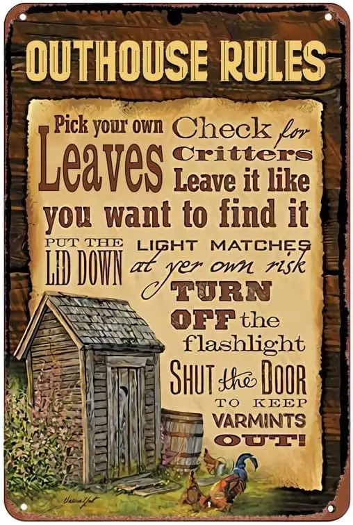 Bathroom Outhouse Rules 8