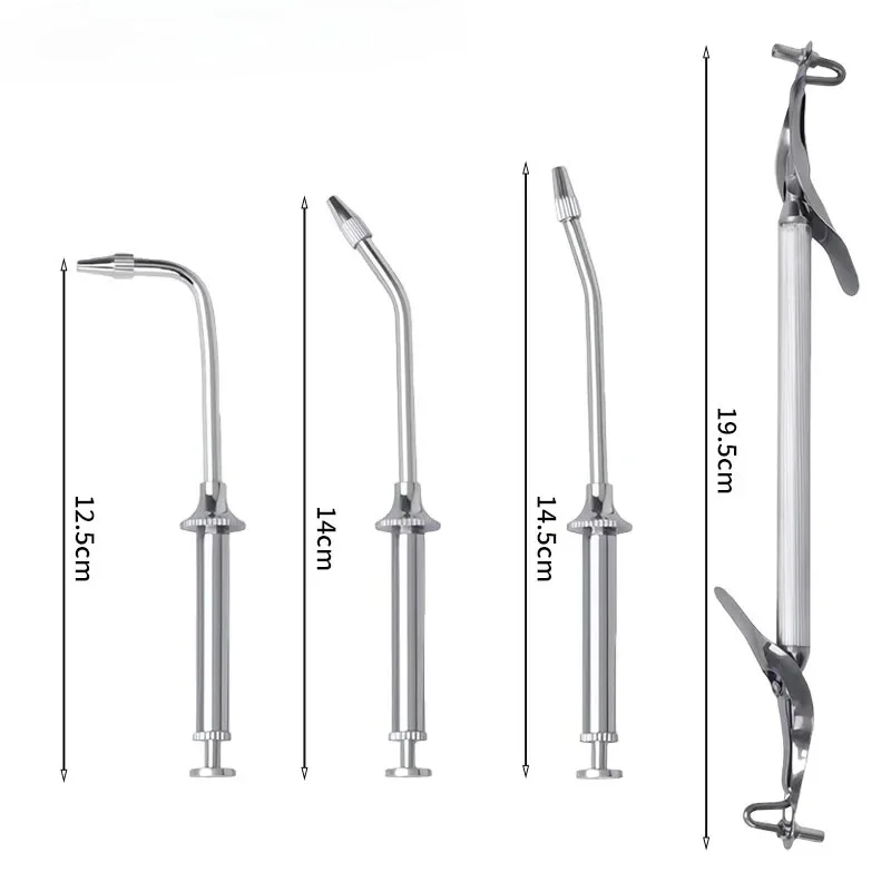 Dental Amalgam Carrier Syringes Curved Tip Restorative Cavity Filling Dentistry Lab Instrument Delivery Tools Accessories