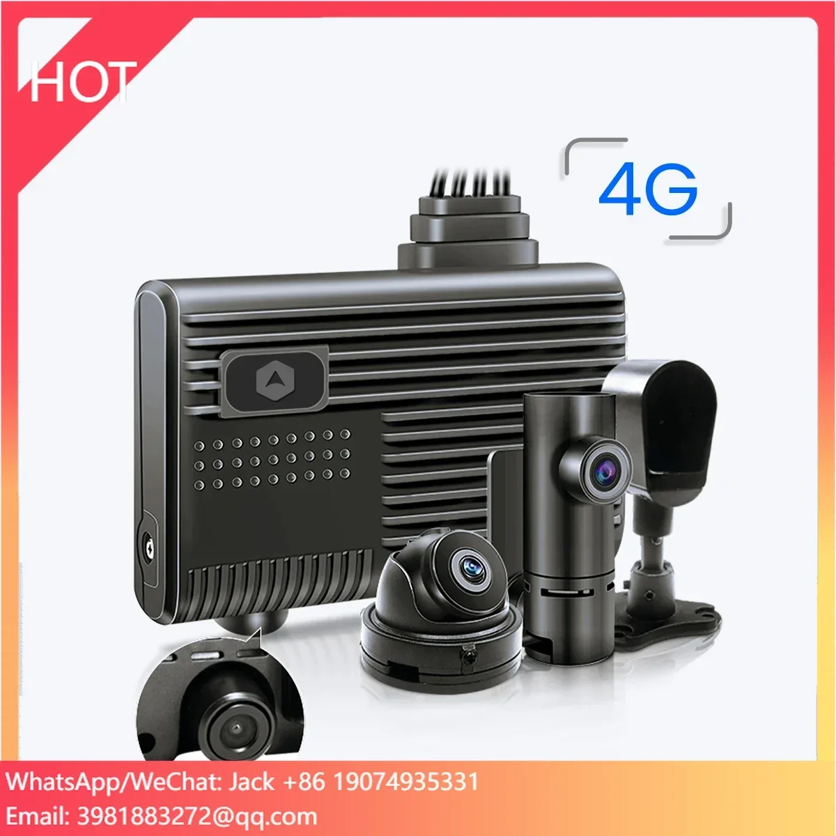 SEEWORLD V6 Night Vision 4 Channel Android Auto 4G LTE Dash Camera With GPS For Cars 1080P & 720P - Image 3