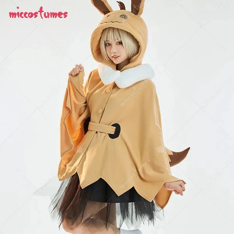 25COSMiccostumes المرأة Kawaii هالوين عباءة فستان زي للنساء Kawaii عباءة قصيرة وتنورة تول مجموعة مع وشاح حزام