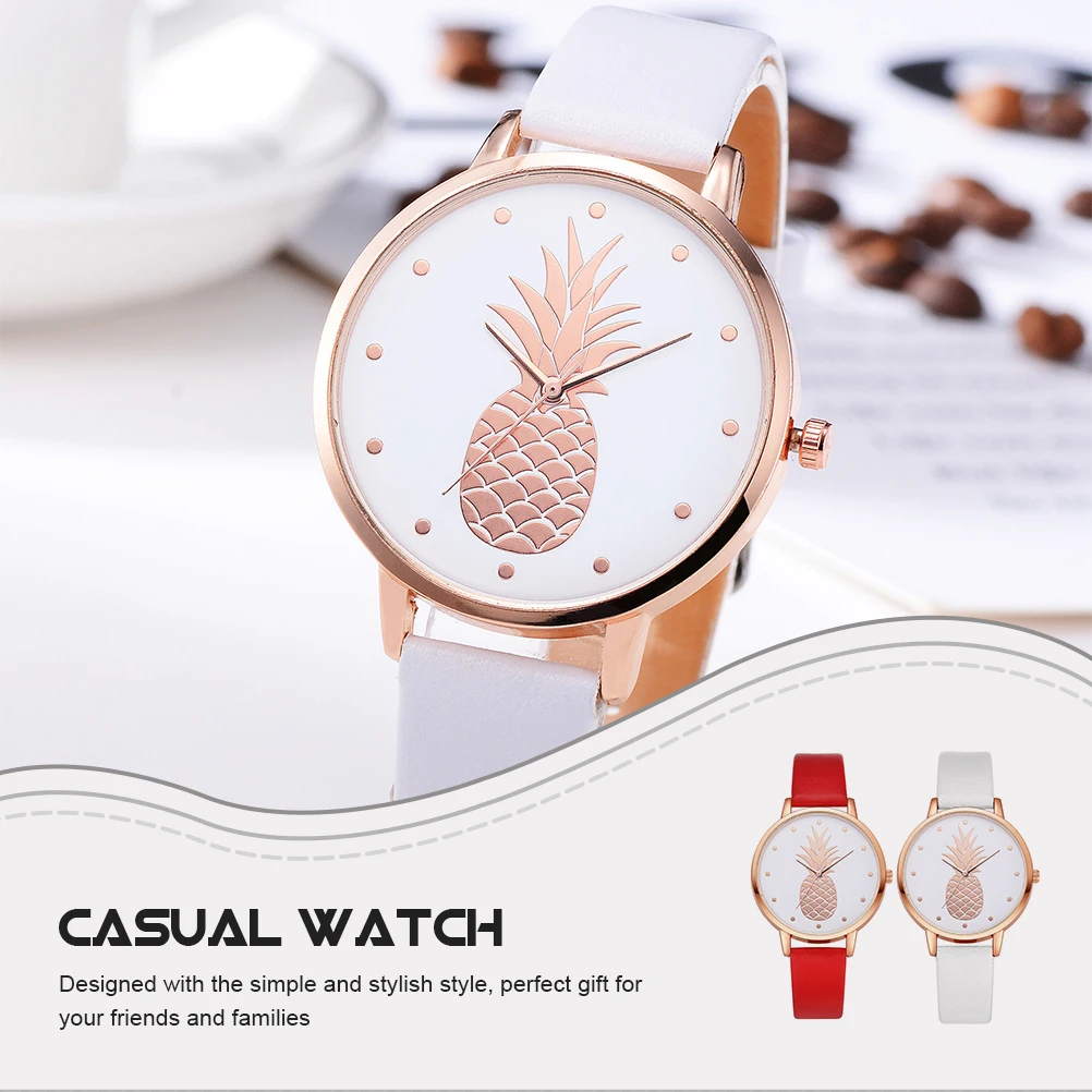 

2pcs Pu Strap Casual Student For School Party Durable Comfortable Quartz Fashion Student Quartz Watch Wrist Watch