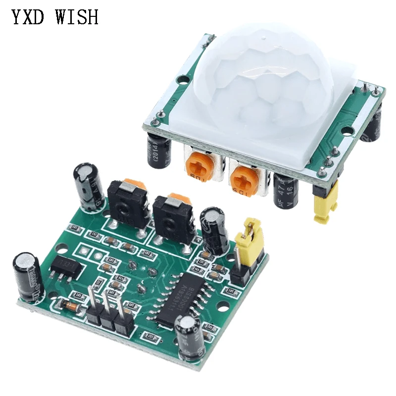 5pcs HC-SR501 Adjust IR Pyroelectric Infrared Mini PIR Human Sensor Module Motion Sensors SR501 Detector Module For arduino