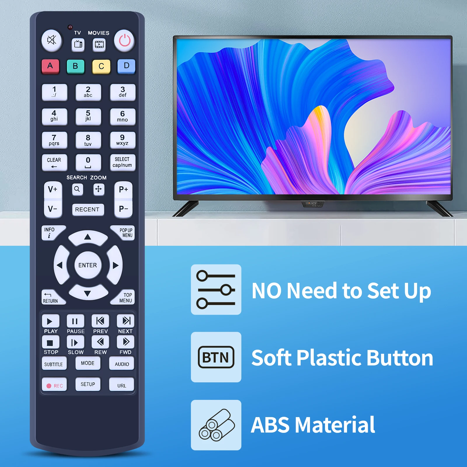 جهاز التحكم عن بعد لـ KARTINA TV Box Micro HD Relax Dune HD 53D TV-101 TV-102 TV-301 TV-303