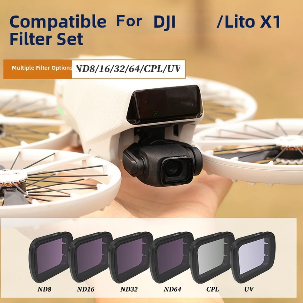 3-in-1 For DJI Lito X1 Filter Set With CPL ND8 ND16 For Enhanced Aerial Photography And Videography Performance