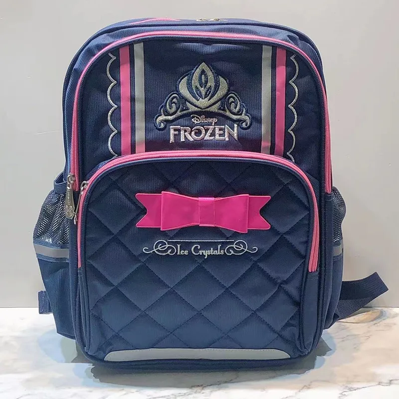 Disney New Frozen School Bags For Girls Elsa Anna Primary Student Shoulder Orthopedic Backpack Grade 1-3 Large Capacity Mochila