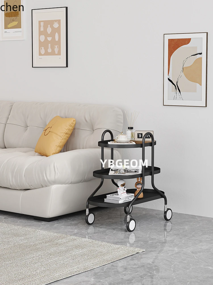 

QZT removable sofa living room coffee table bedside table cart rack wrought iron small table home accessories