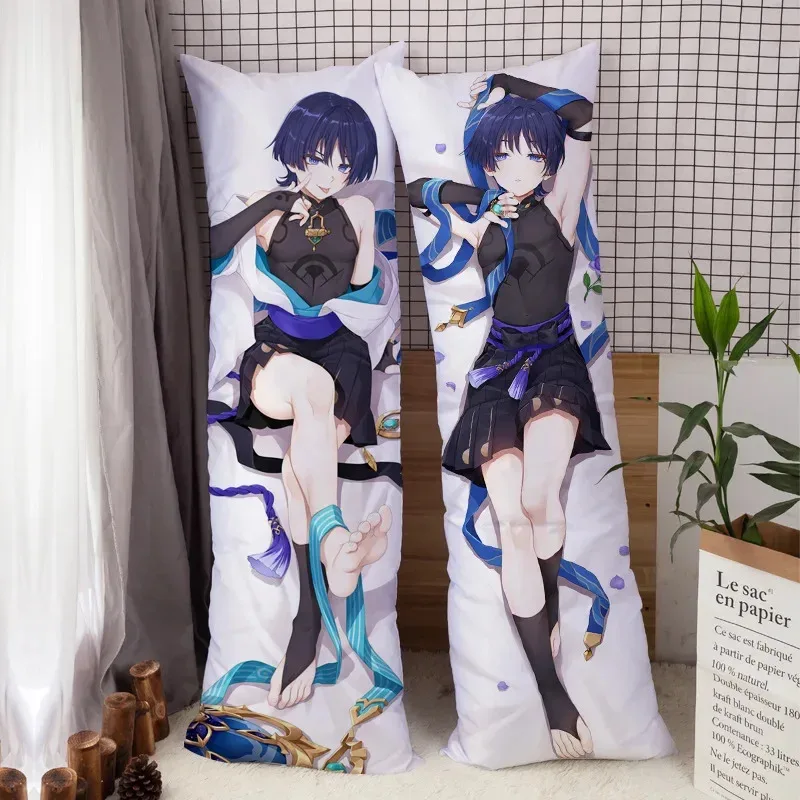 Anime Game Genshin Impact Dakimakura Alhaitham Arataki Itto  Nahida Wanderer Dehya Pillowcase Hugging Body Pillow Cover