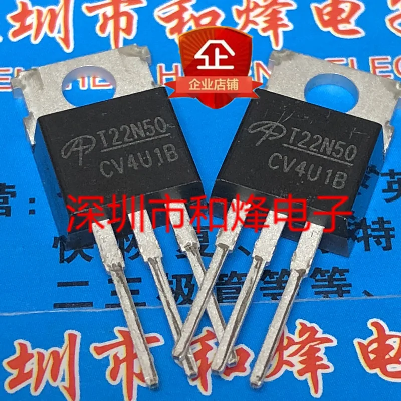Free shipping   T22N50 AOT22N50  TO-220 500V 22A      10PCS