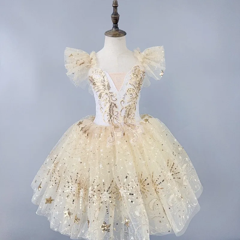 المهنية الباليه توتو فستان الفتيات الاطفال راقصة الباليه زي حفلة الباليه أزياء رقص في سن المراهقة الفتيات قاعة الرقص ملابس الباليه الاطفال #6