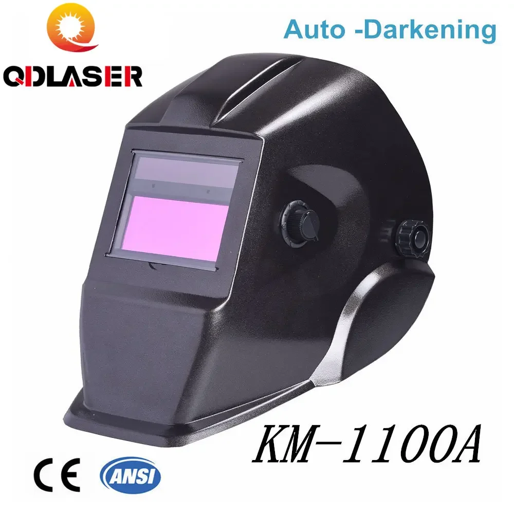 

QDLASER High Quality Auto Darkening Welding Helmet Mask Welding KM-1100A for Laser Welding