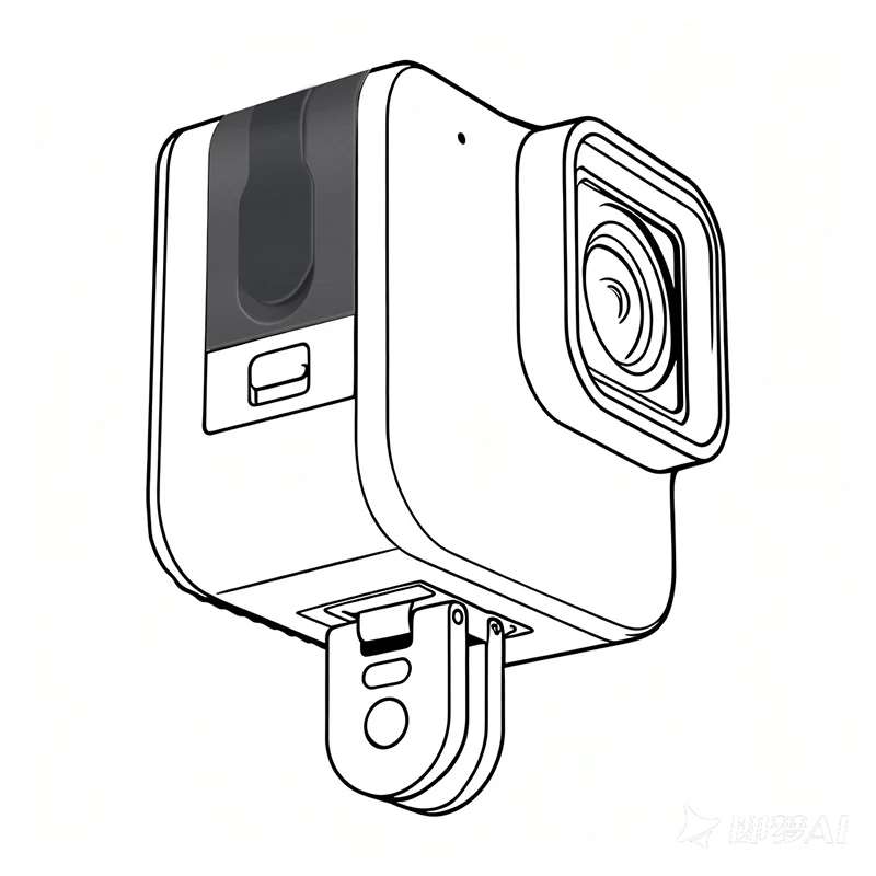 Flip Batterie Seiten abdeckung für Gopro Hero 11 schwarz Mini abnehmbare Batterie Tür deckel Lade koffer Anschluss für Gopro 11 Mini Zubehör – Detail 3