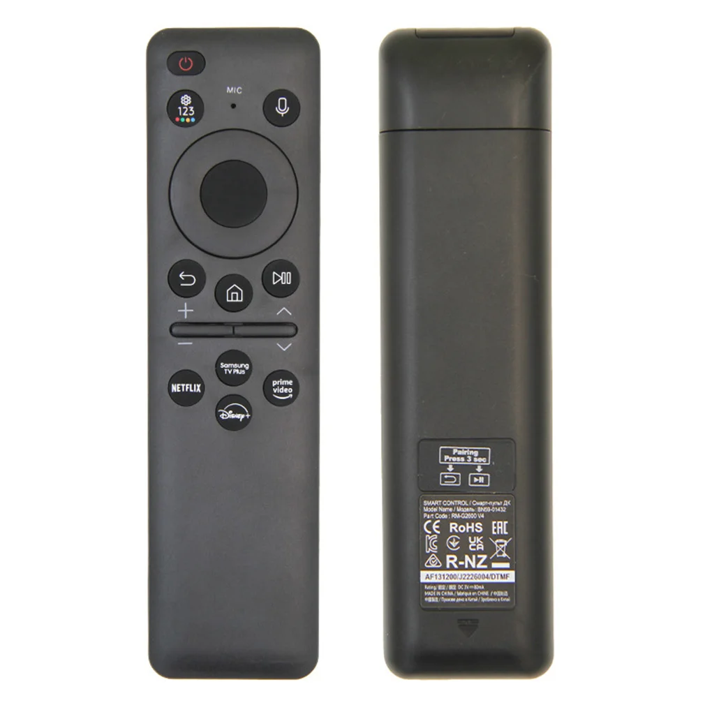 BN59-01455A Remote Control For Samsung TV Voice Solar Rechargeable Controller Replacement Q90D QNX1D S85D S90D DU8000 QN900D