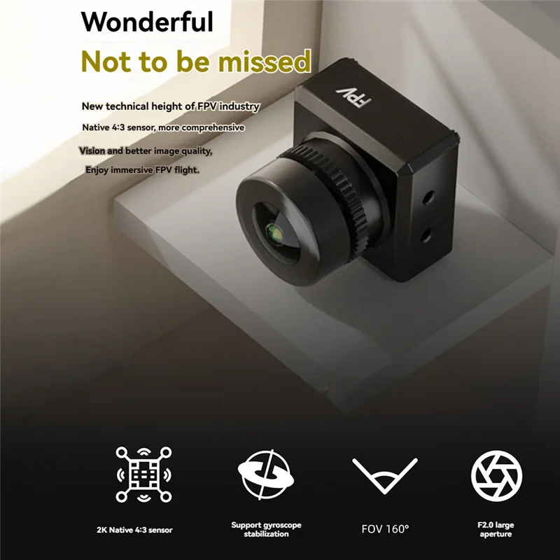 ABMF-para Walksnail Avatar HD 2K VTX Kit de cámara compatible con flujo giroscópico para Dron FPV