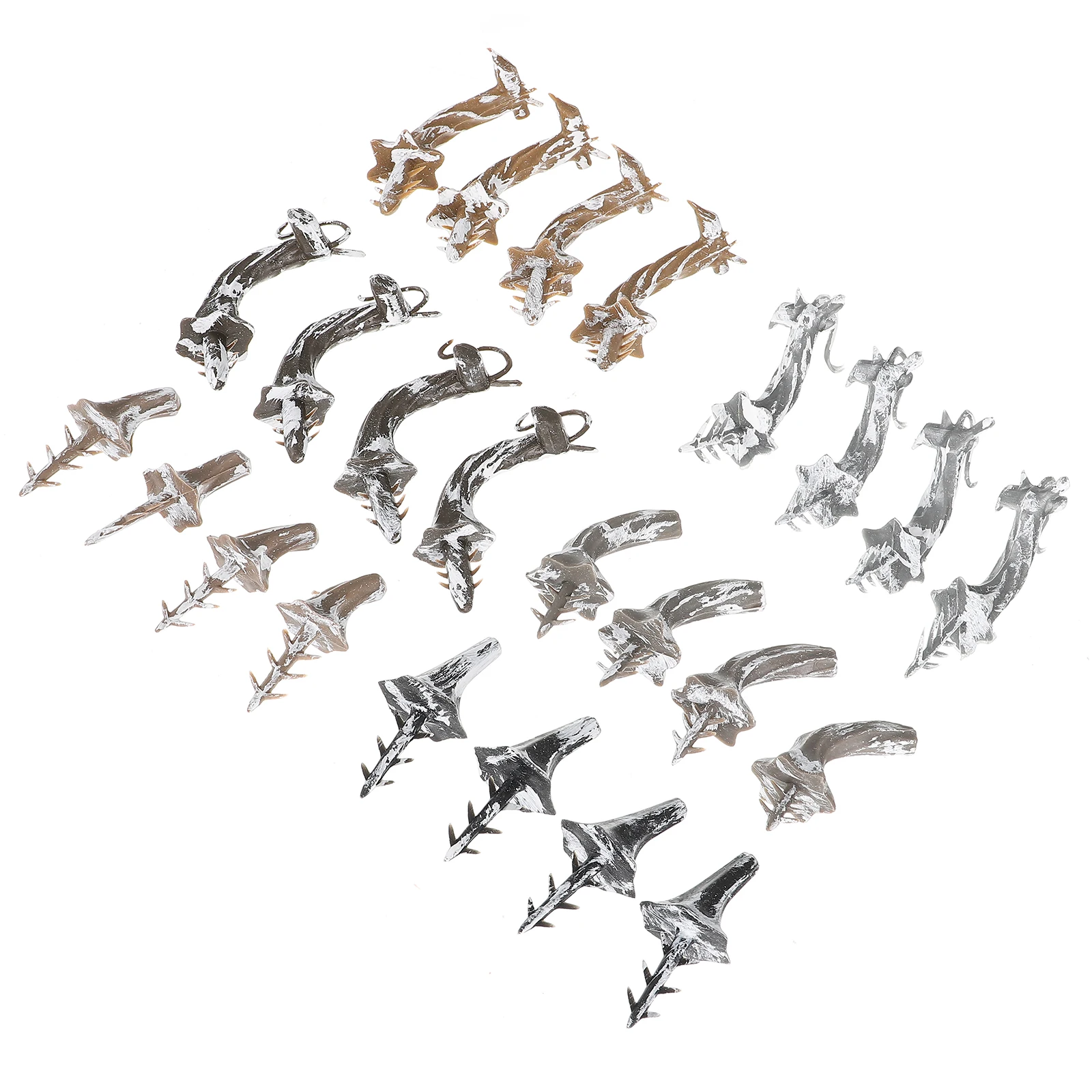 

24 Pcs Pumpkin Stem Decoration Stems DIY Halloween Supplies Handle Fake Plastic Decorations Indoor Lantern Making Material