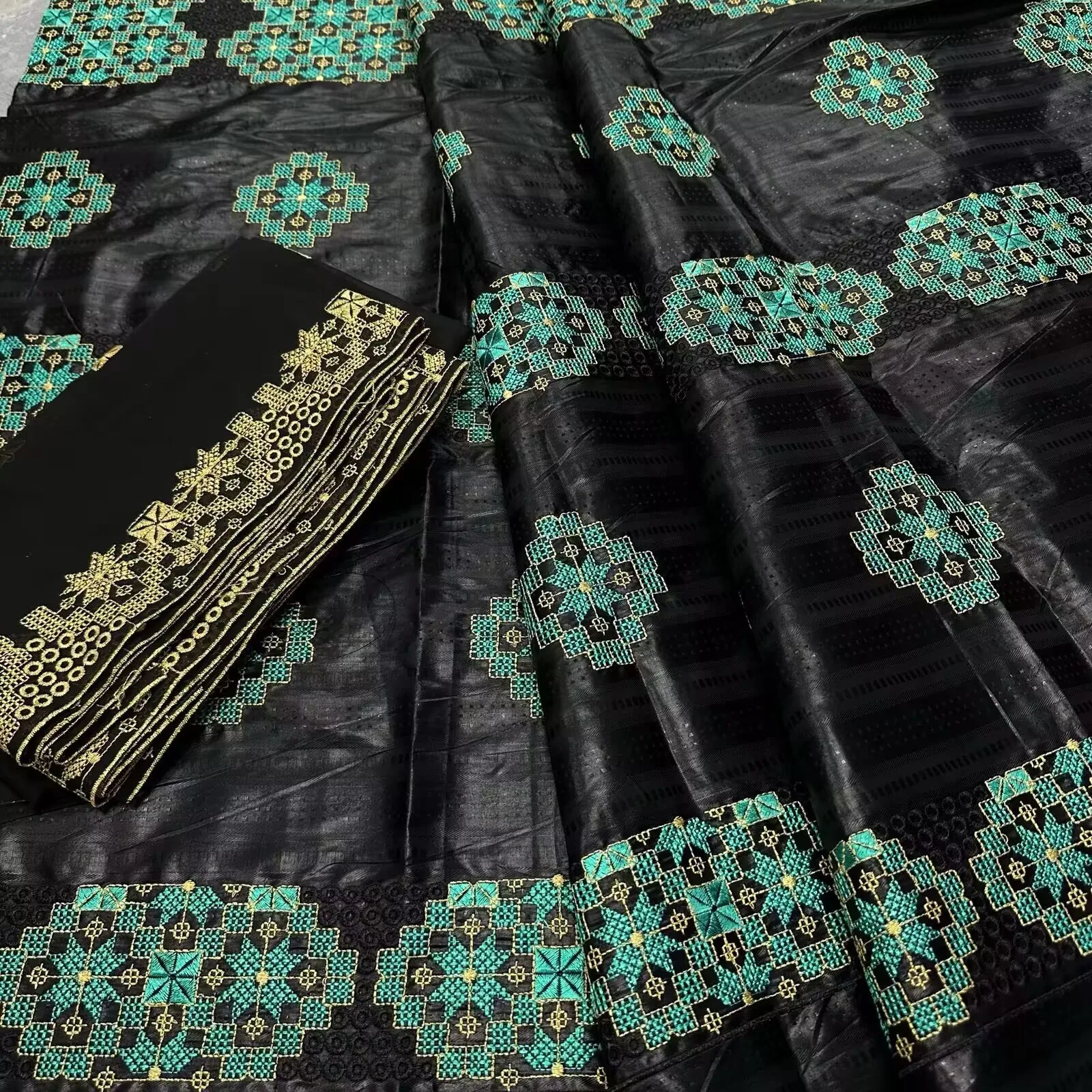 

African Nigerian France New Tulle Lace Fabric With Beads Sequins Hot Sale 2025 for High End Wedding Party Bride Sewing Dress