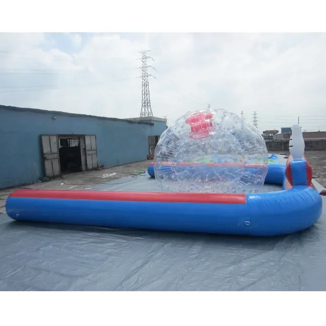 2026 China Factory New Design Outdoor Large Inflatable Ten Pin Giant Bowling Set view 3
