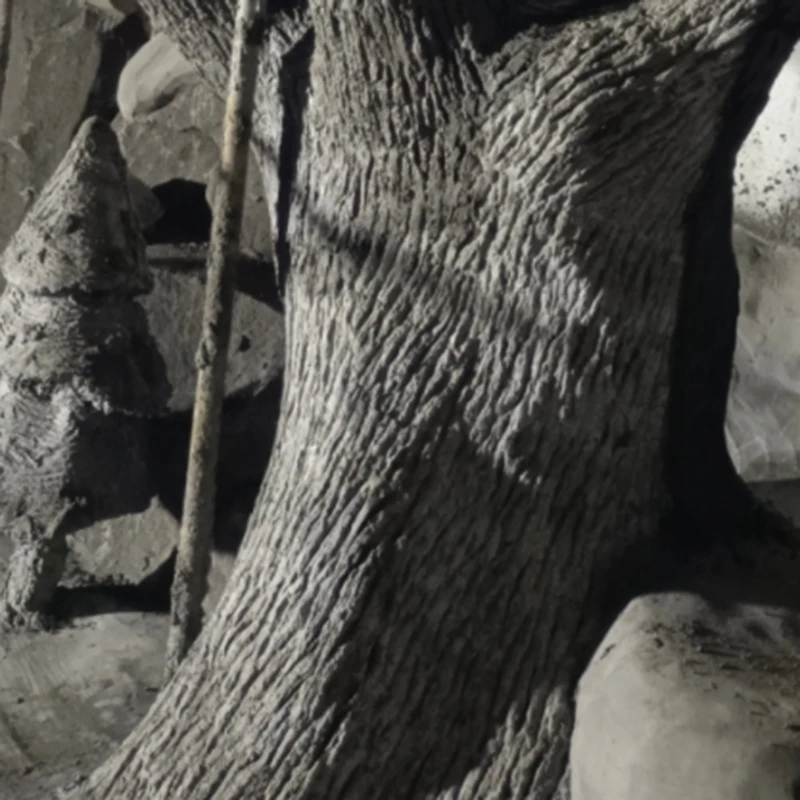 Fake Bark Texture Press Mold Cement Mold 50 * 26Cm Made Garden Simulation Wooden Stump Tree Bark Christmas Printing Halloween