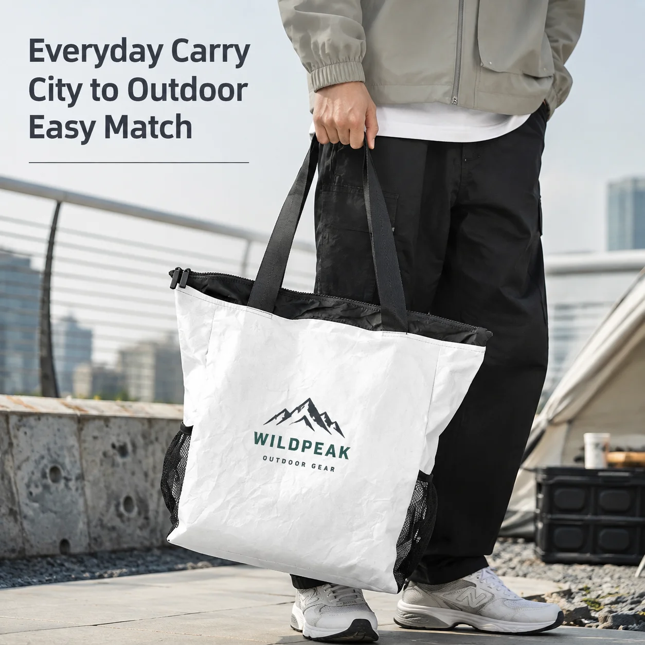 Personalized  3D Tote Bag Custom Logo Outdoor Lifestyle Brand Gift Functional Reusable Handbag for Promotional Events