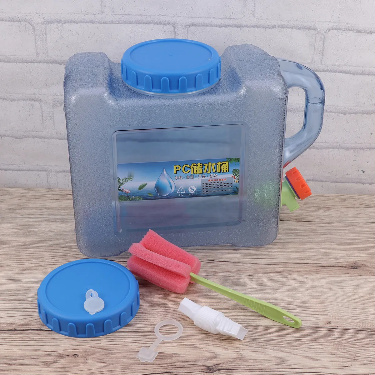 5L Portable Water Storage Bucket Space-Saving Convenient Water Tank for Camping Hiking Travel Outdoor Activities