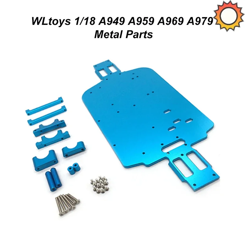 WLtoys 1/18 184011 A949 A959 A969 A979 K929 Remote Control Car Parts Metal Upgrade Baseplate