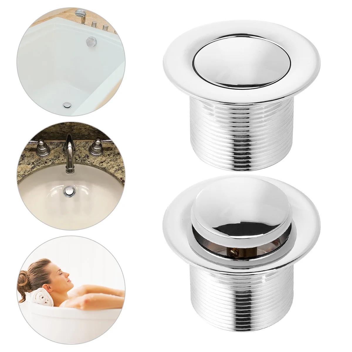 

Bathtub Drainer Barrel Drainer Pop-up Drainer Bathtub Drainer Foot Step on Bathtub Fittings