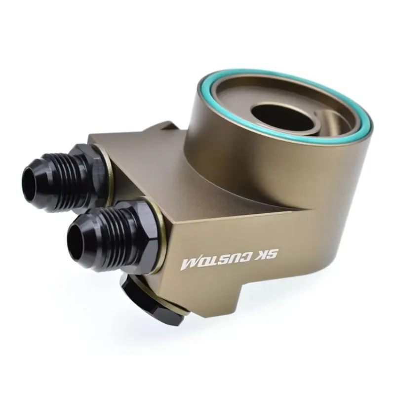 For Honda Subaru BRZ Oil Filter Sandwich Adapter With in Line Oil Thermostat Oil Sandwich An10 Fitting