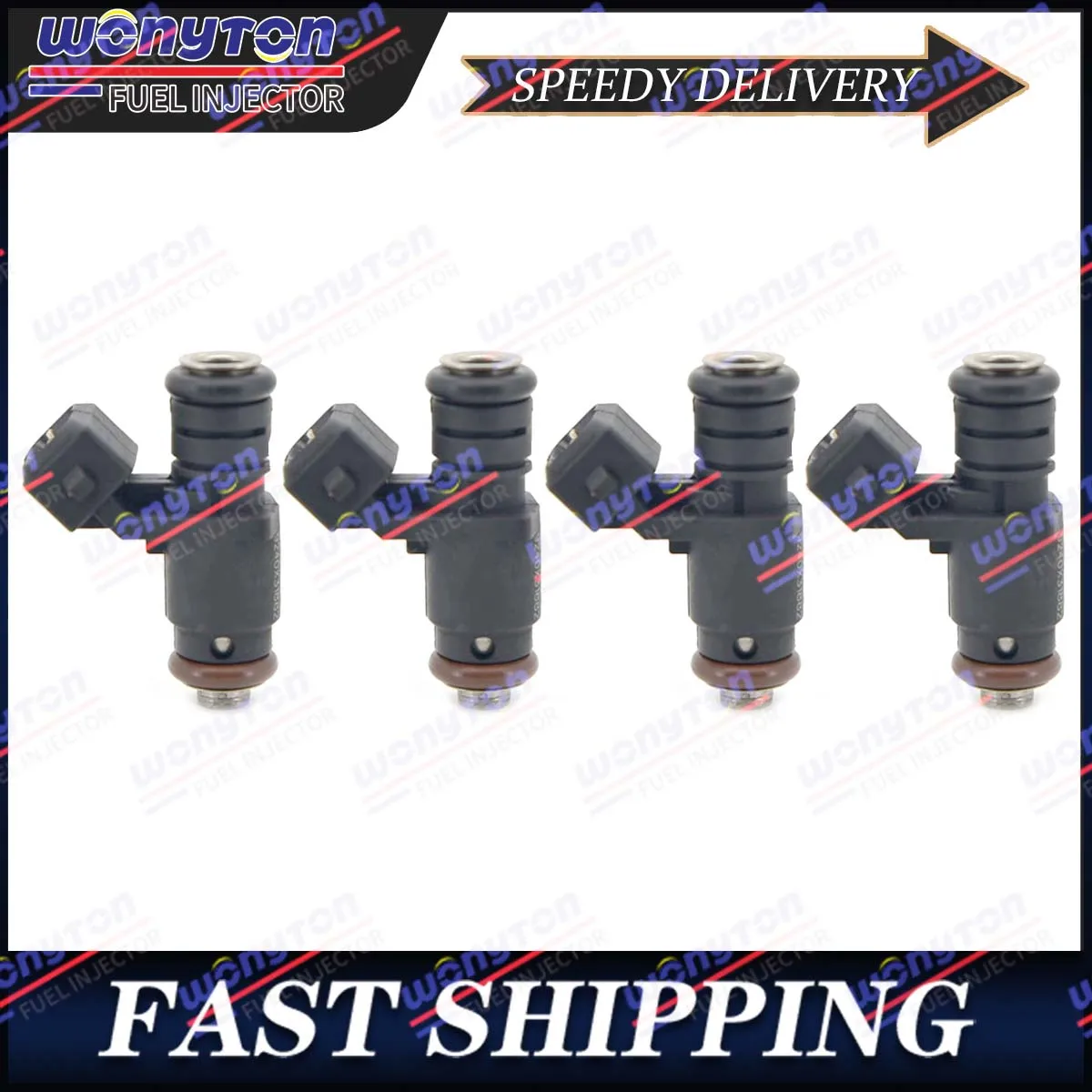 

Set of 4 Fuel Injectors 16600-7733R for Renault Sandero Stepway 2007 Duster 2009