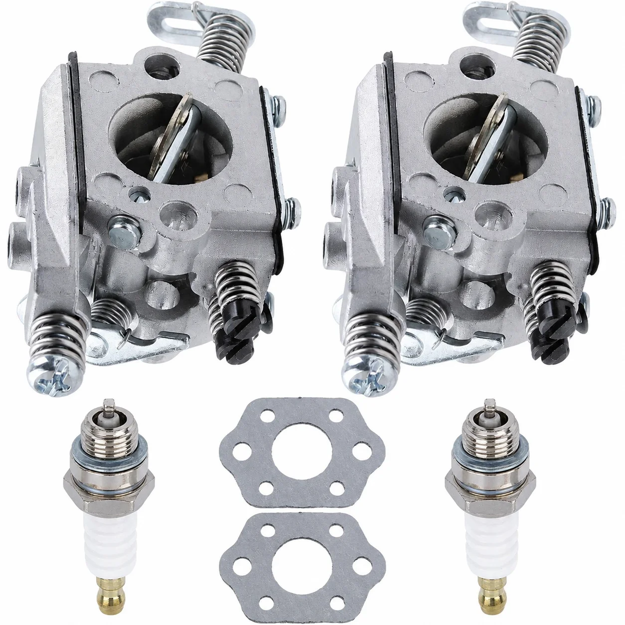 2PCS Carburetor Gasket Kit with Spark Plug For Stihl 017 018 MS170 MS180 Chainsaw OEM 11301200608 11301200603 C1Q-S57B Carb Kit
