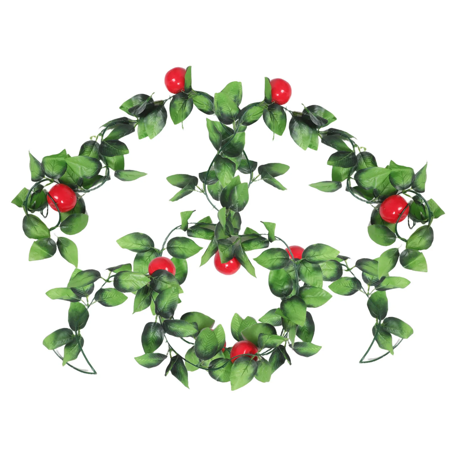 

2pcs Realistic Artificial Vine Home Balcony Ornament Fake Plants Outdoor Wall Hanging Photo Props Simulation Plastic