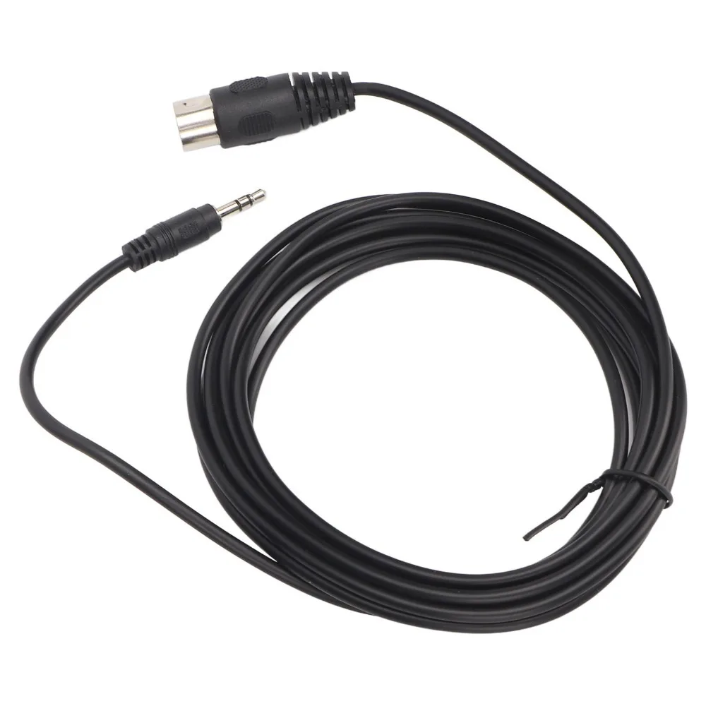 Durable Material Male to Male Din 8 Pin to 3.5mm MIDI Cable Plug and Play 3 Meters/9.8ft Audio Cable Converter Cable CD Player