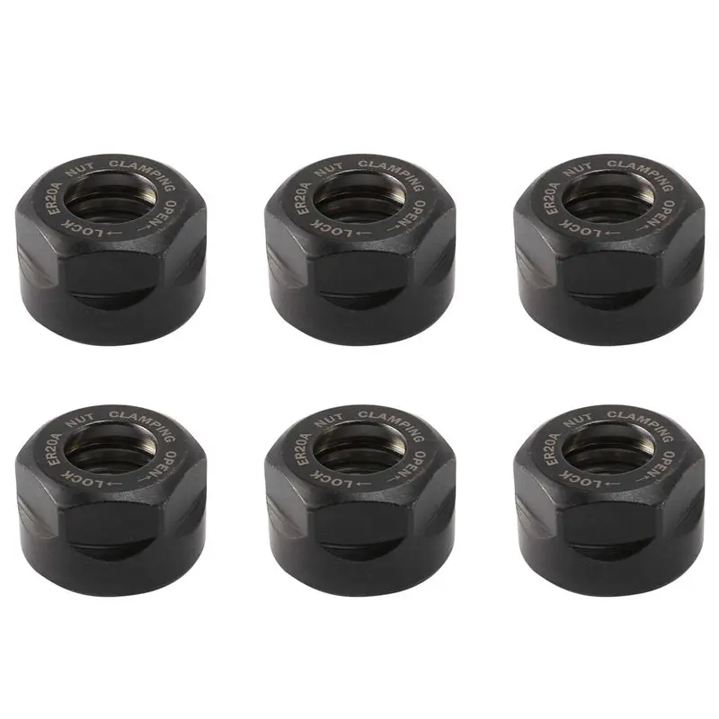 ABXF-6X ER20 Collet Clamping Nuts For CNC Milling Chuck Holder Lathe
