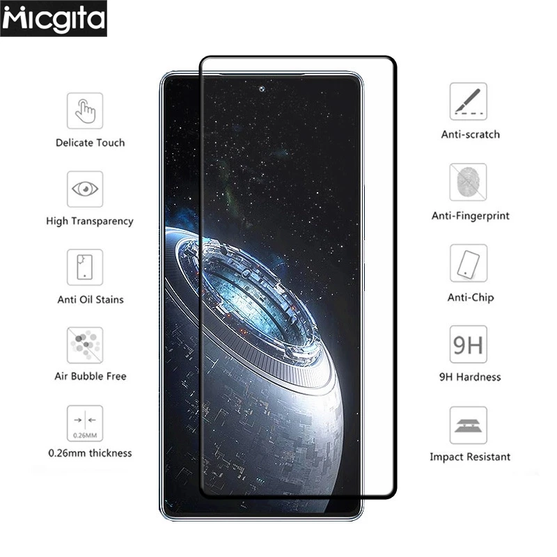 6in1 Upgrade Full Cover For Infinix GT 20 Pro Tempered Glass Anti-Scratch For Infinix GT 20 Pro Soft Fiber Lens film