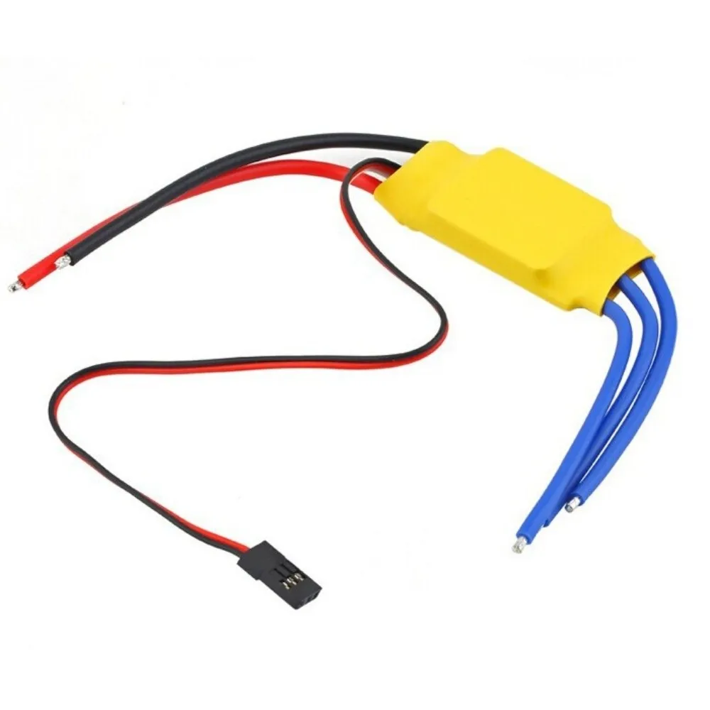 HW30A 40A فرش ESC الموز رئيس BEC وظيفة وحدة تحكم السرعة الإلكترونية سهلة الاستخدام T التوصيل كوادكوبتر صغير ESC ل FPV F450