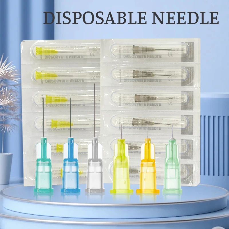 34G Piercing Painless Small Superfine Beauty Needle 4mm 6mm 8mm 13mm Sterile Steel Sharp Tip Painless Needles