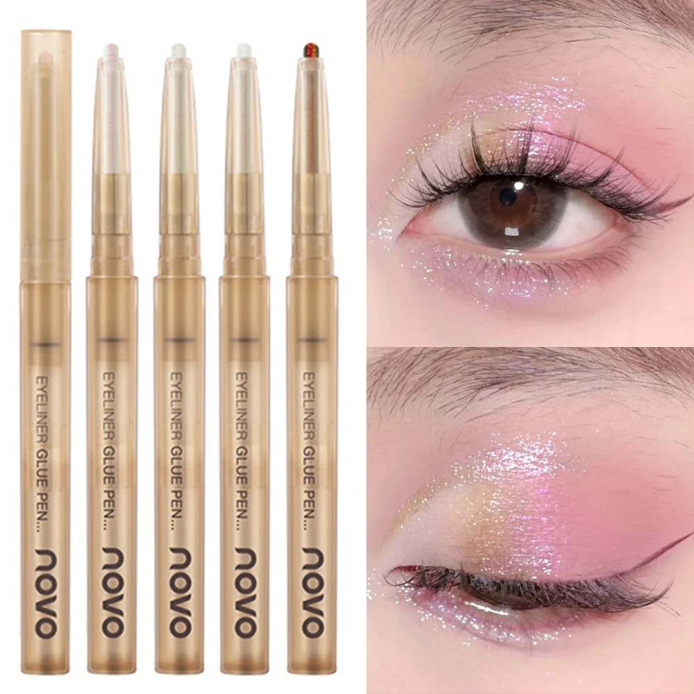 Aurora kameleon Eyeliner żelowy długopis wysoki połysk brokat metaliczny wodoodporny rozjaśniający cień do powiek przybory do makijażu oczów ołówek