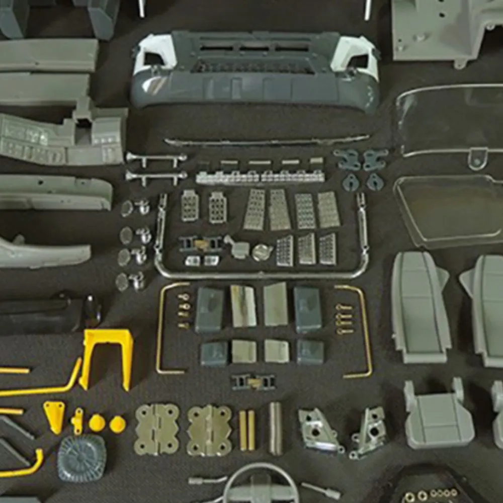 

JDM Plastic Cabin Shell DIY for 1/14 LESU TAMIYA FMX Tractor Truck Construction Vehicle Model